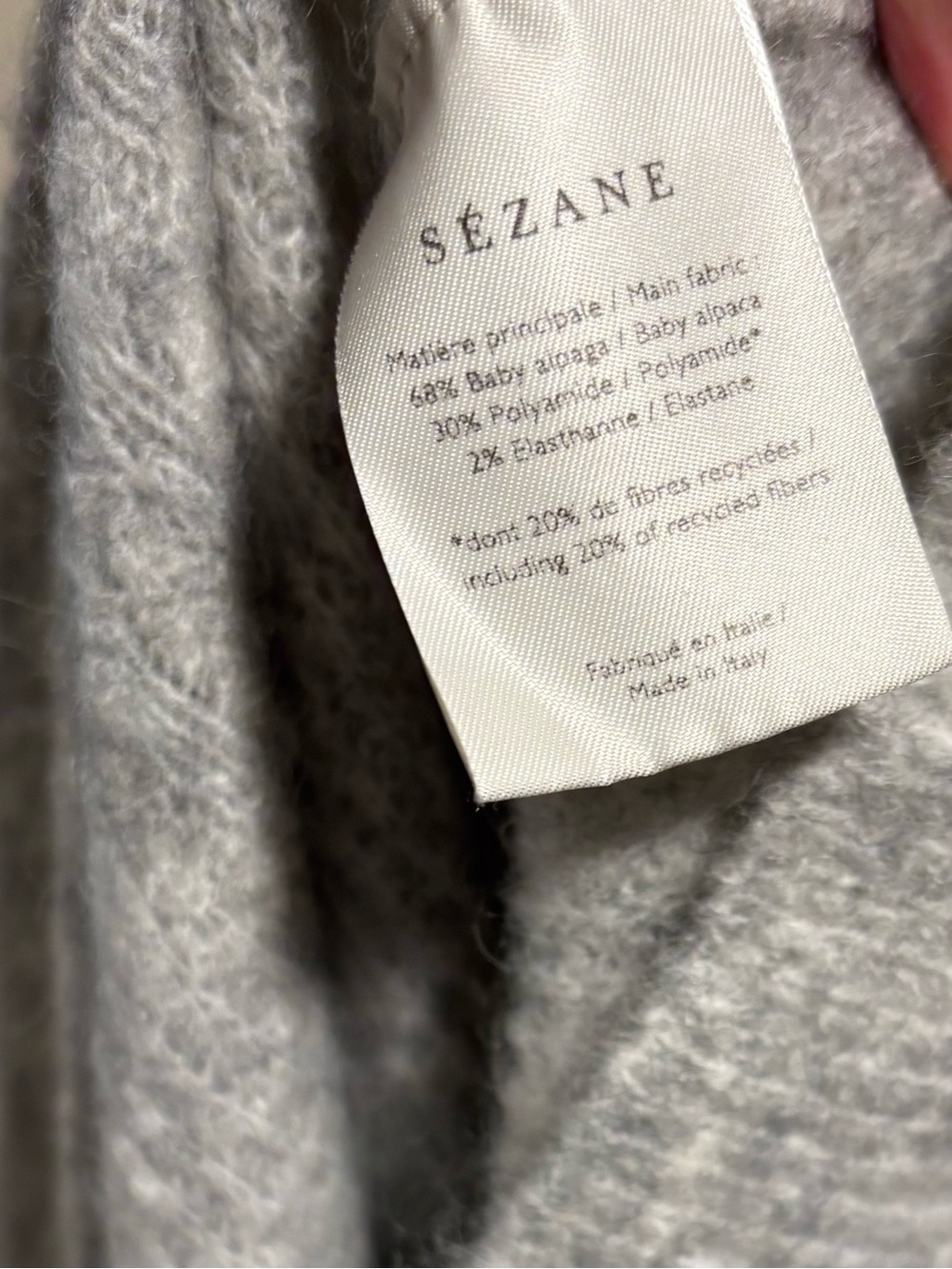 Sezane Alpaca Ribbed Sweater - Picture 5 of 5